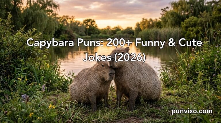Capybara Puns